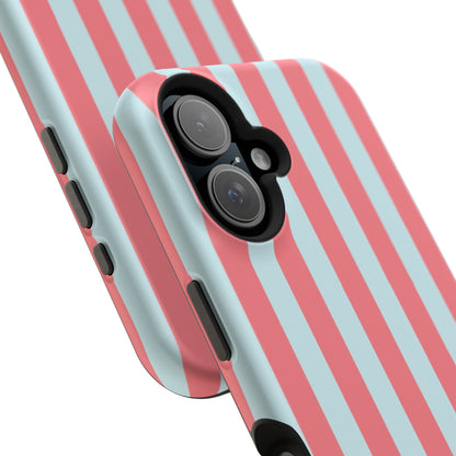 Coral & Teal Stripes Phone Case