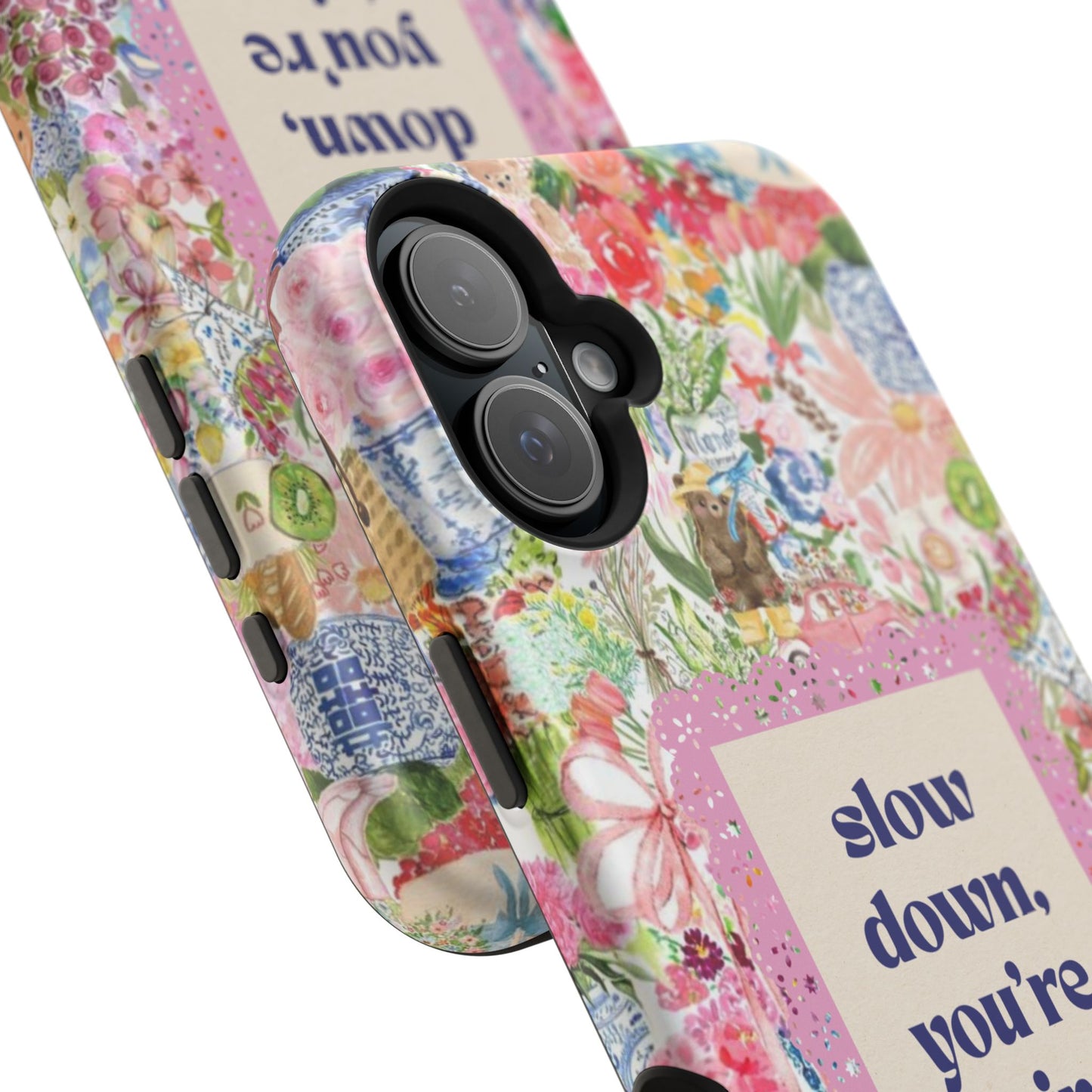 Slow Down Flowers x notsoken Phone Case