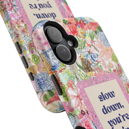 Slow Down Flowers x notsoken Phone Case
