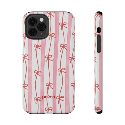 Pink Bow Chain Phone Case