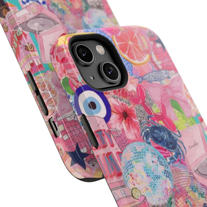 Floral & Pink Collage Phone Case