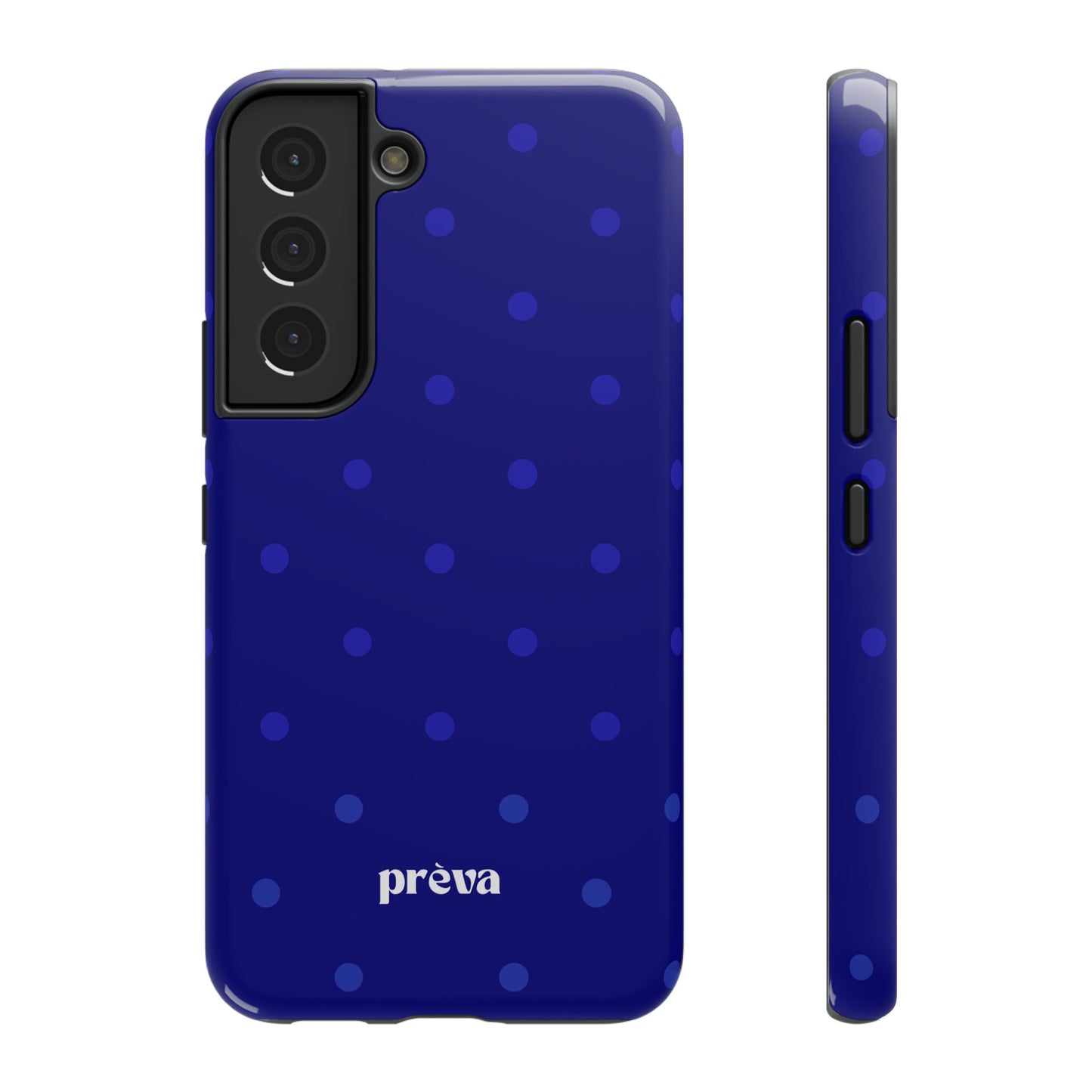 Dark Blue Polka Dots Phone Case