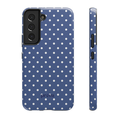 Navy Polka Dot Phone Case