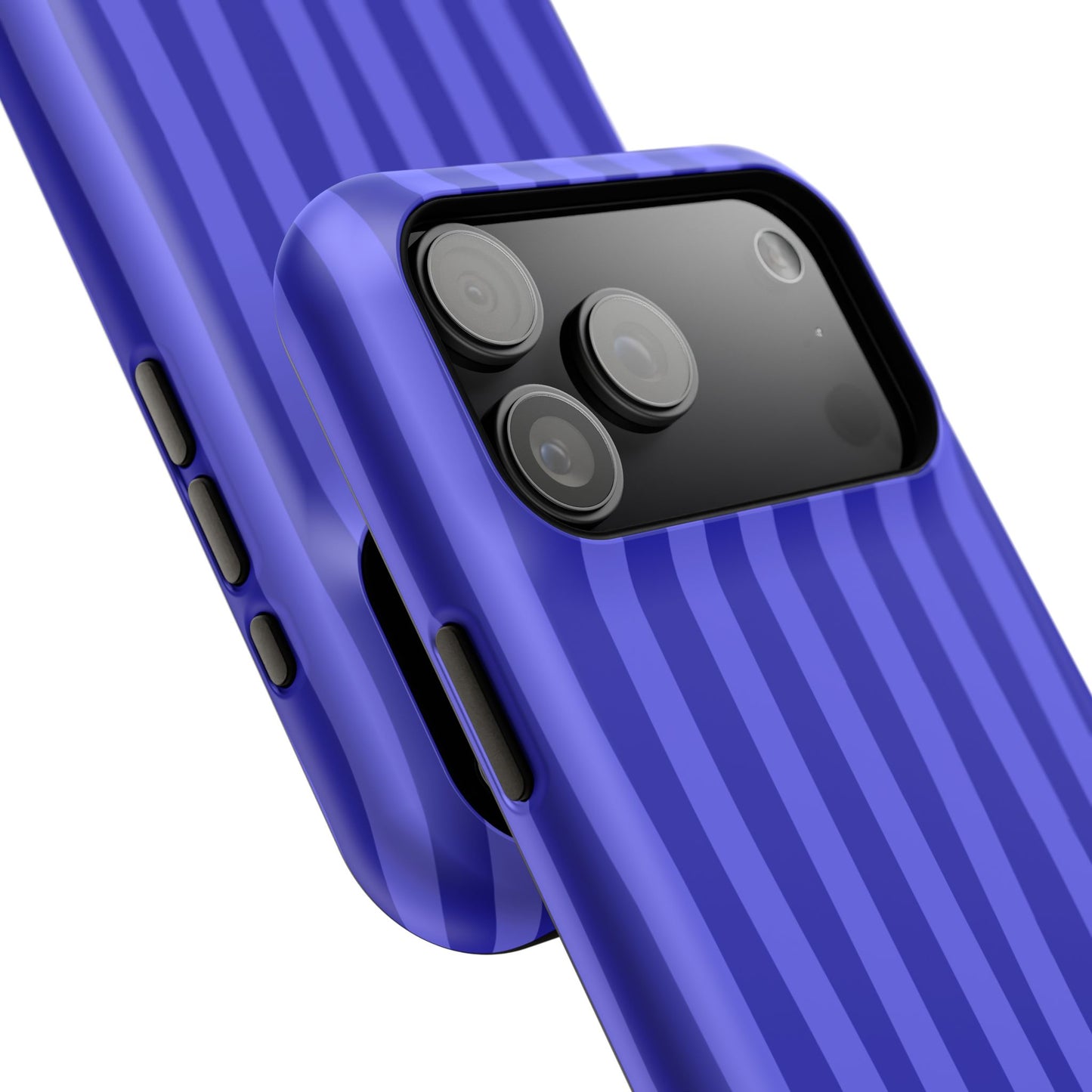Neon Blue Stripes Phone Case