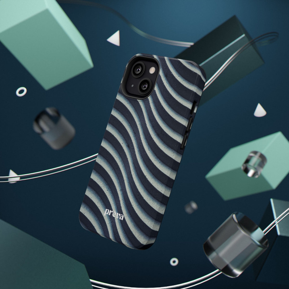 Navy Waves Phone Case