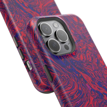 Marbled Red & Purple Impact Phone Case