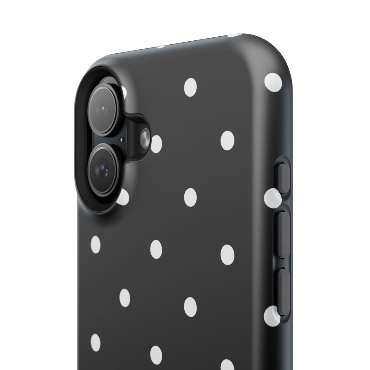 Black with White Polka Dots Phone Case