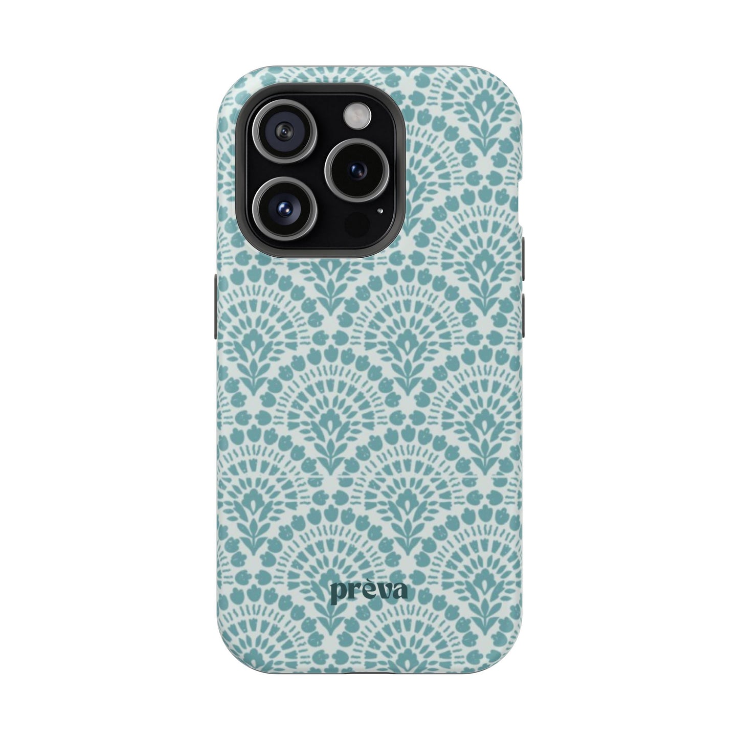 Aqua Lace Pattern Phone Case