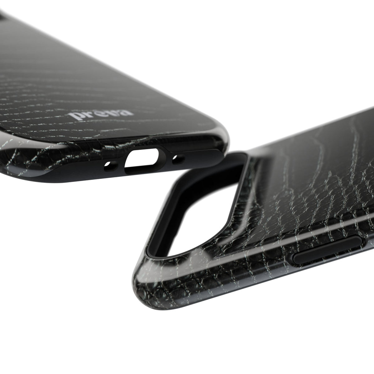 Black Croc Phone Case