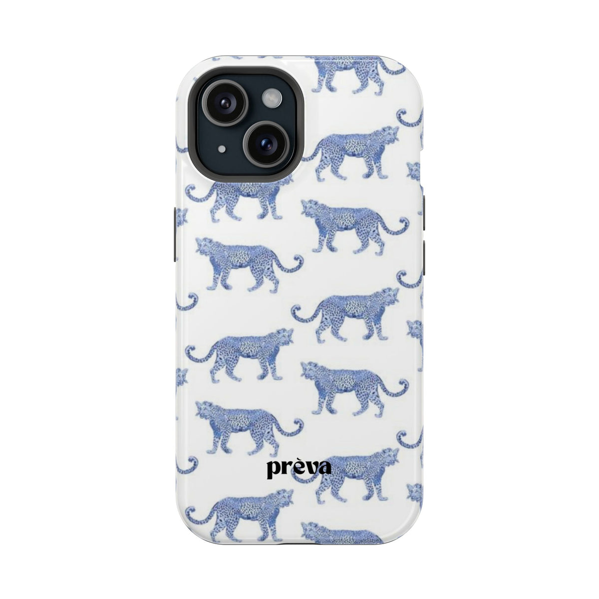 Blue Leopard Pattern Phone Case