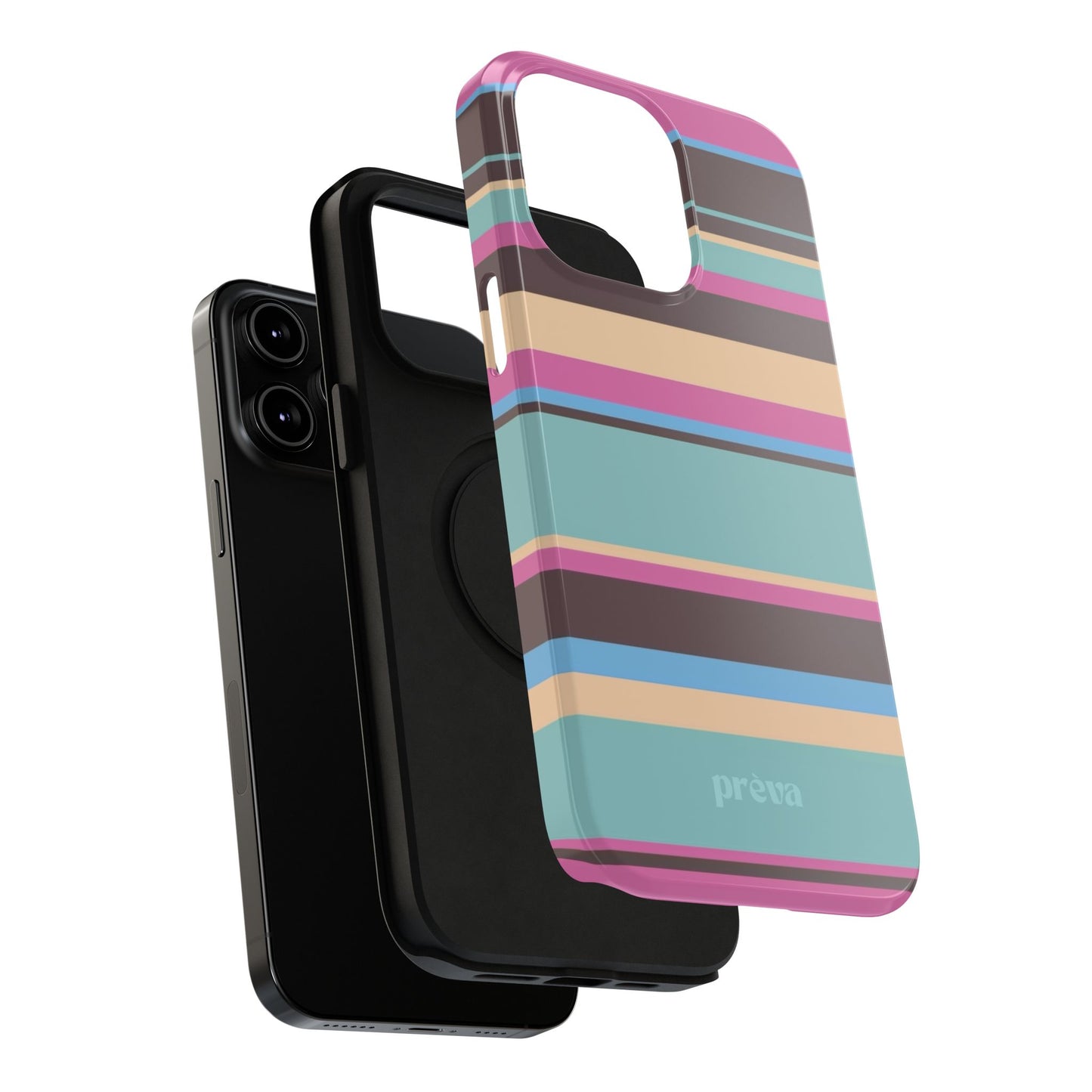 Cocoa Palm Stripes Phone Case