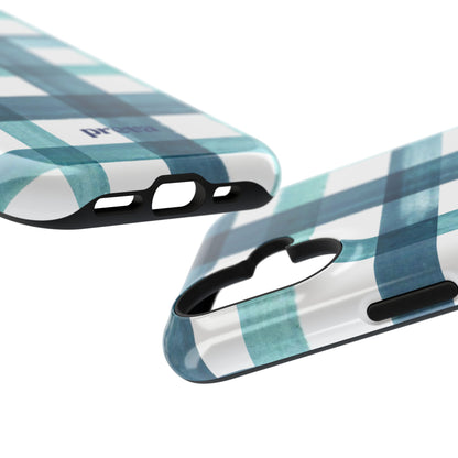 Teal Plaid Phone Case