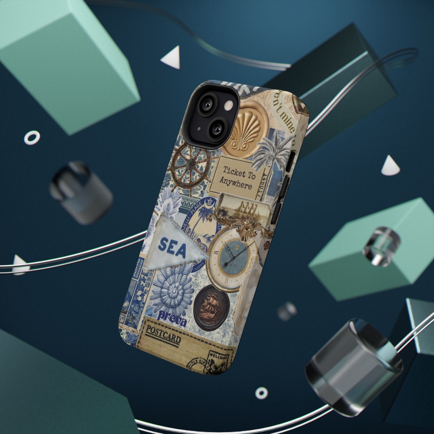 Neutral Travel Collage Phone Case