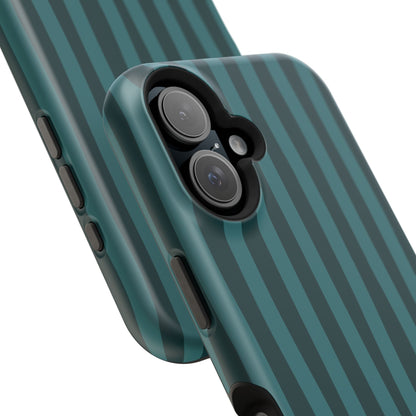 Dark Stripes Turquoise Phone Case