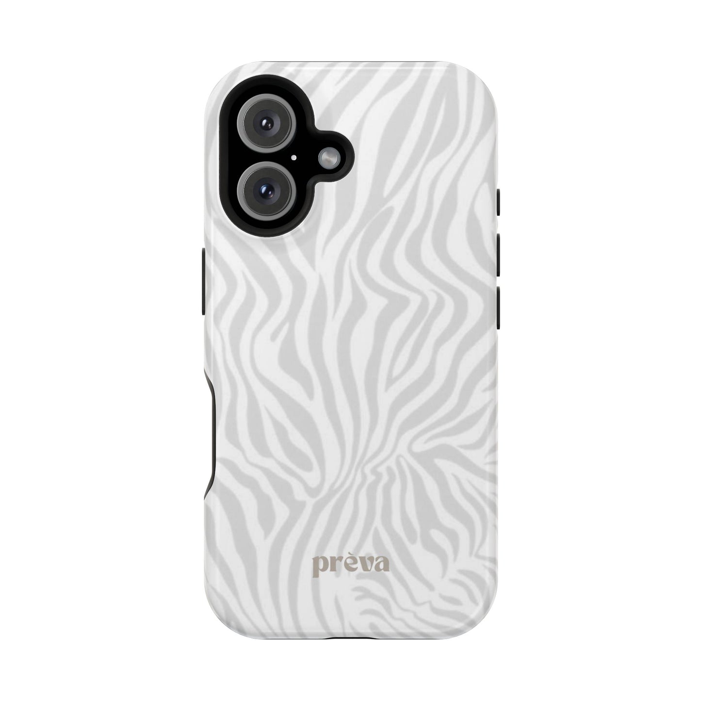Zebra White Wave Phone Case