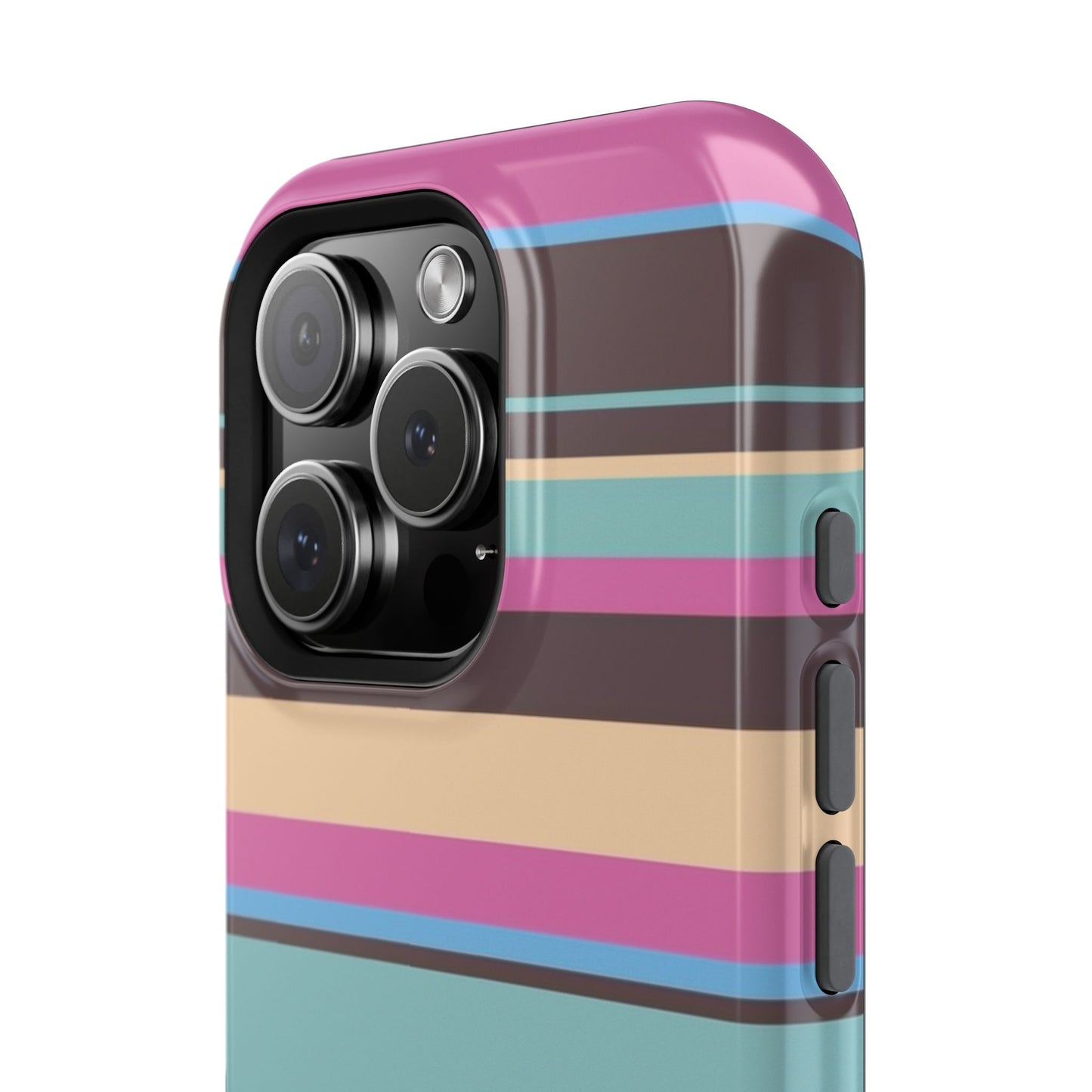 Cocoa Palm Stripes Phone Case