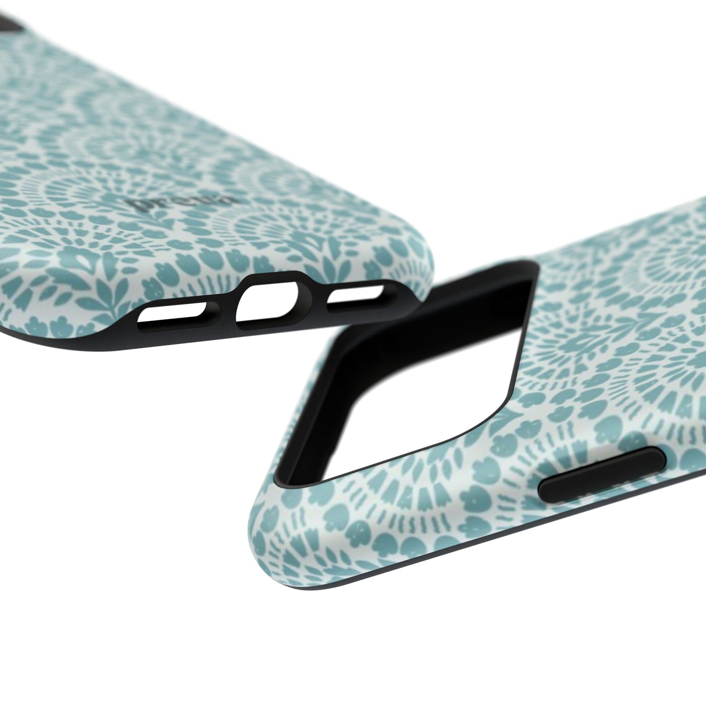 Aqua Lace Pattern Phone Case