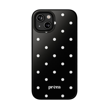 Black with White Polka Dots Phone Case