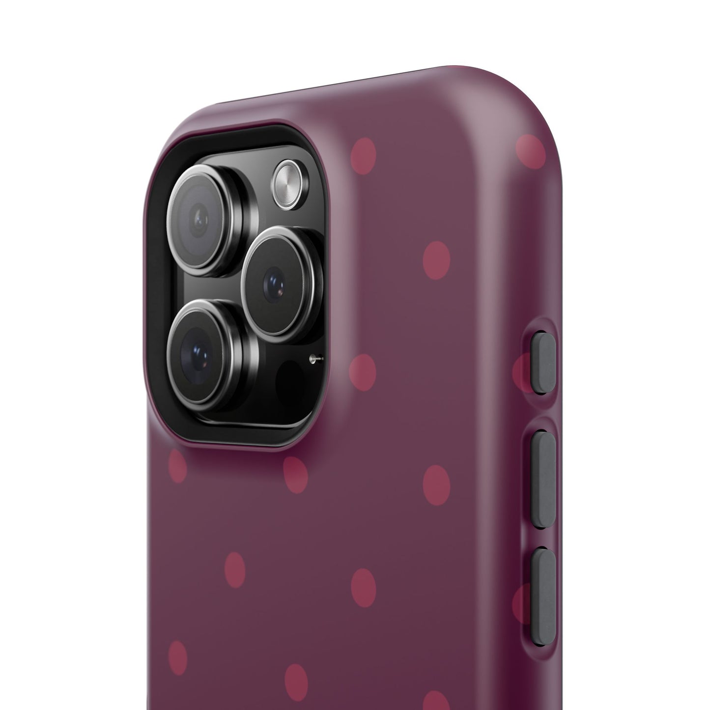 Maroon Polka Dots Phone Case