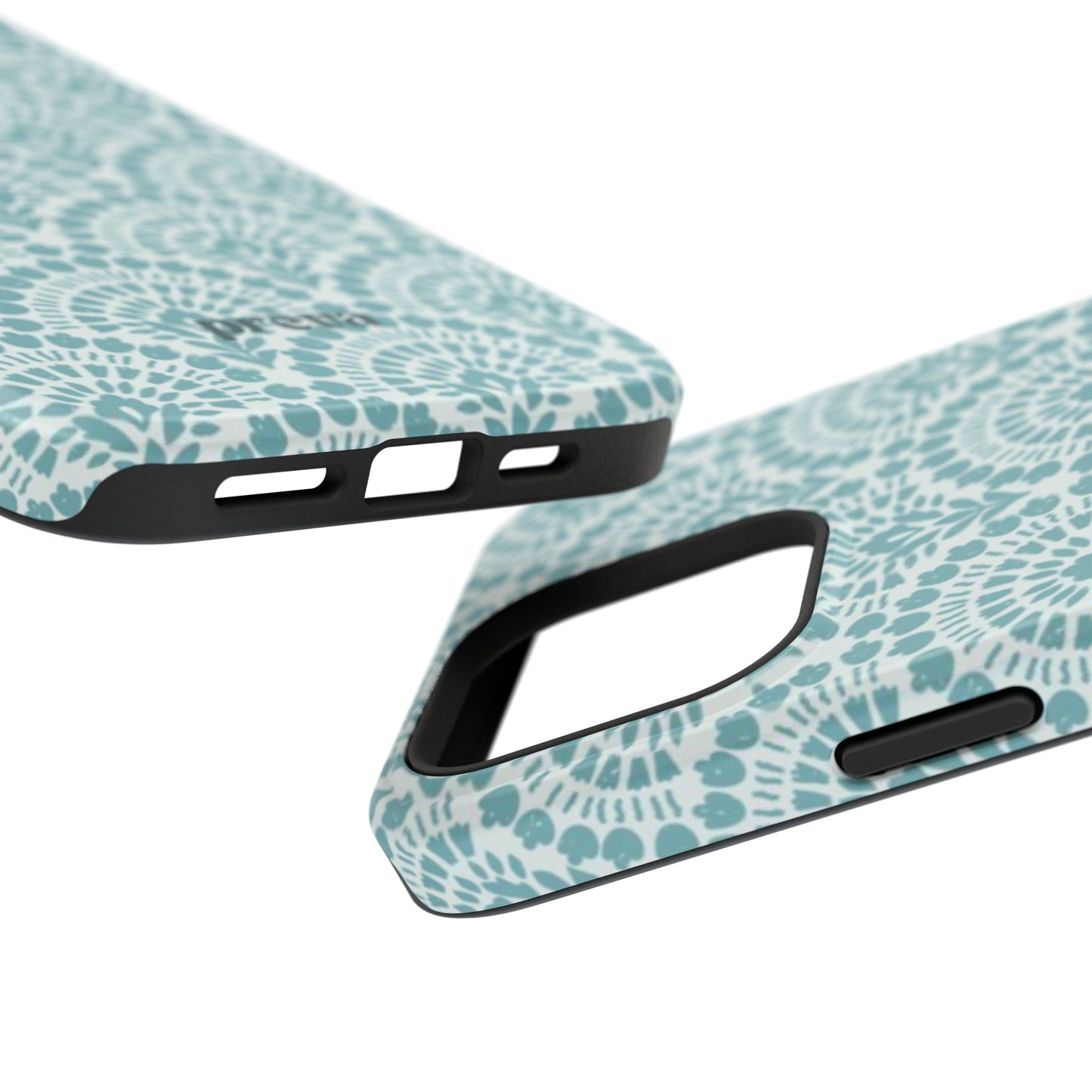 Aqua Lace Pattern Phone Case