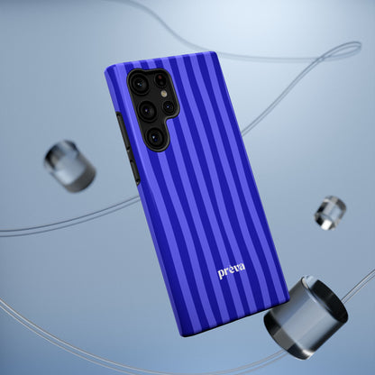 Neon Blue Stripes Phone Case