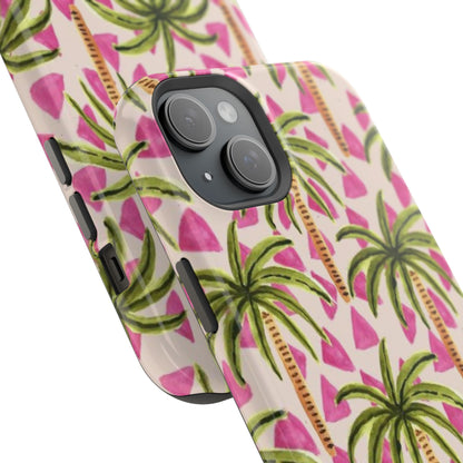 Phone Case — Pink Palm Tree Impact-Resistant Protector