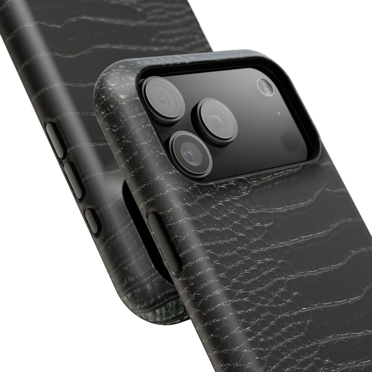 Black Croc Phone Case