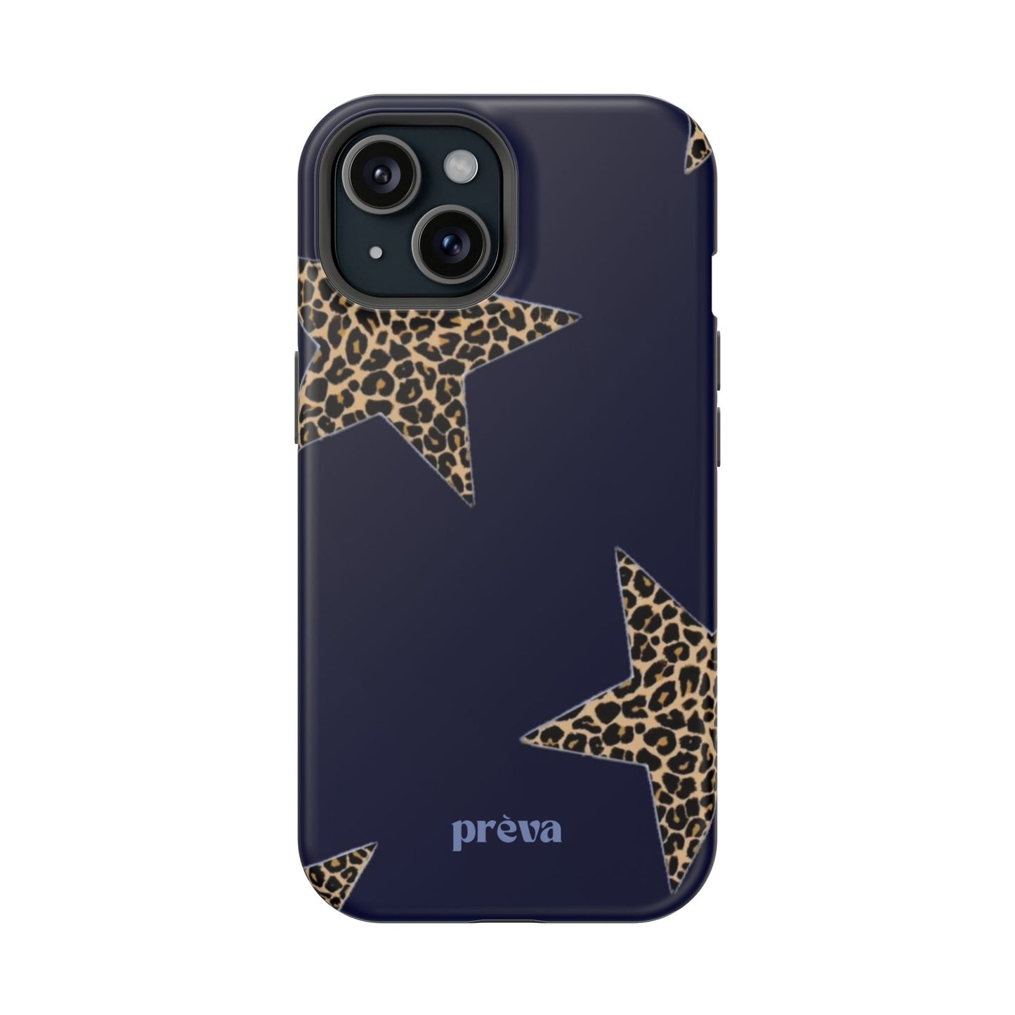 Navy Leopard Star Phone Case