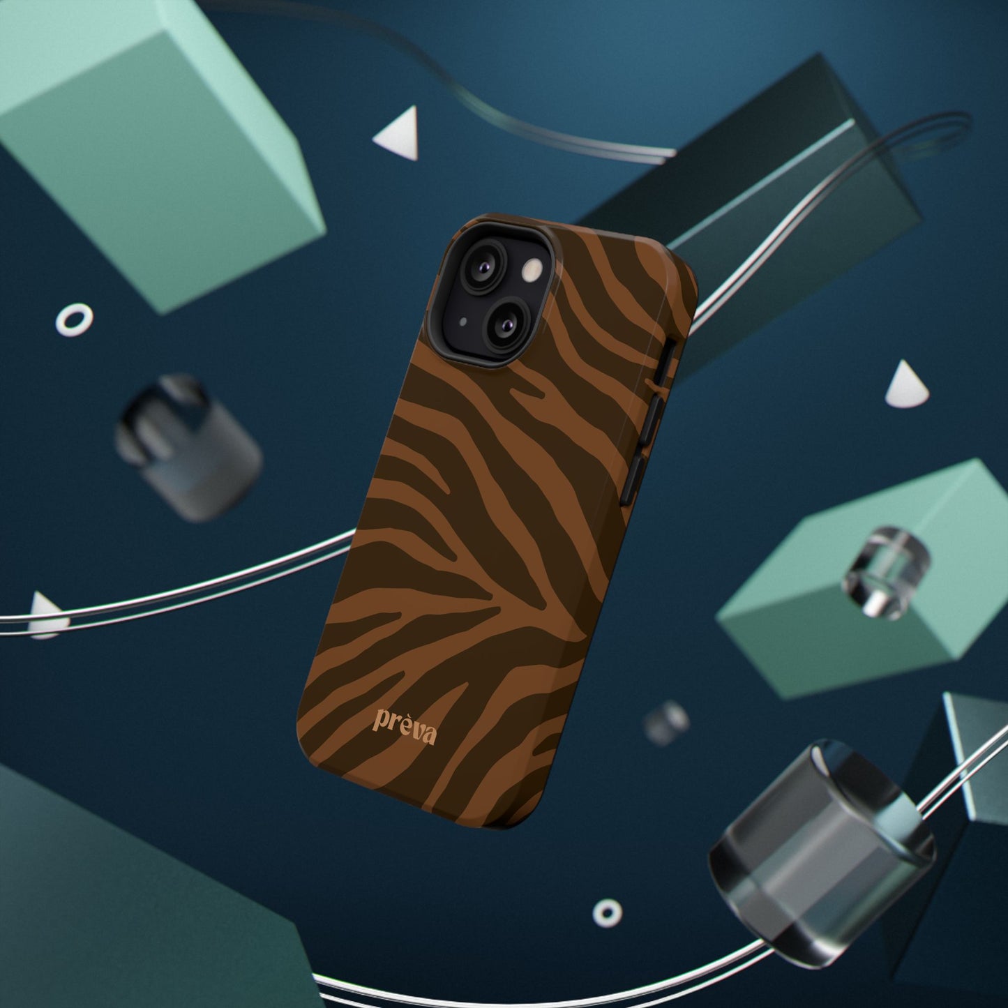 Brown Tiger Stripe Phone Case