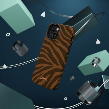 Brown Tiger Stripe Phone Case