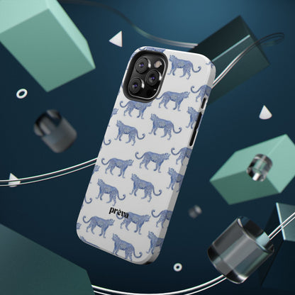 Blue Leopard Pattern Phone Case