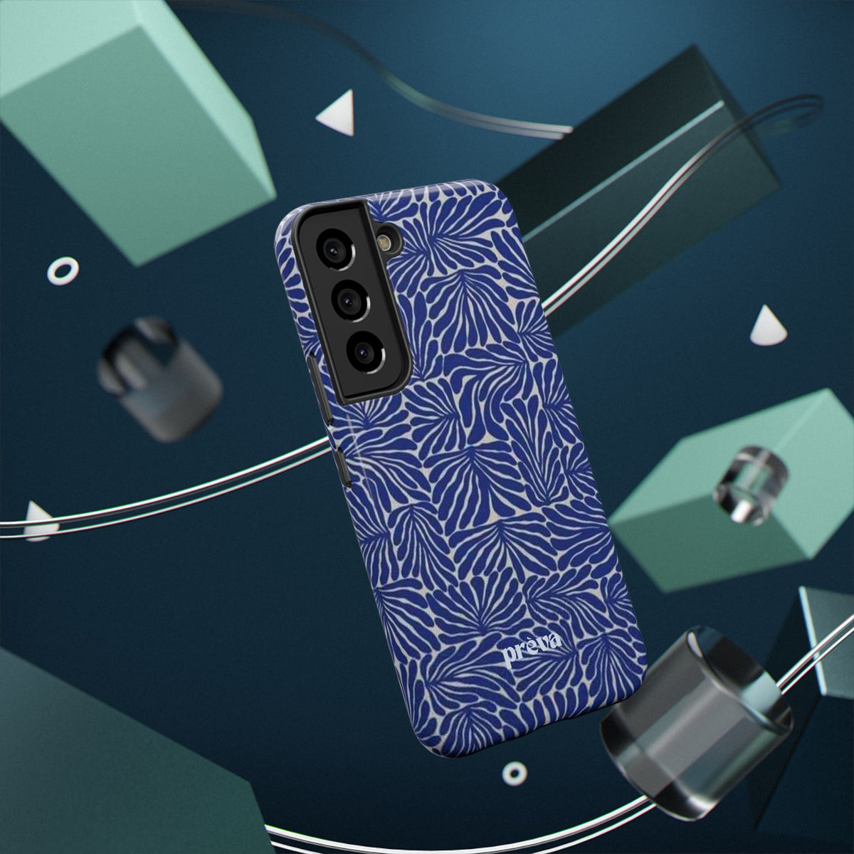 Blue Abstract Greek Phone Case