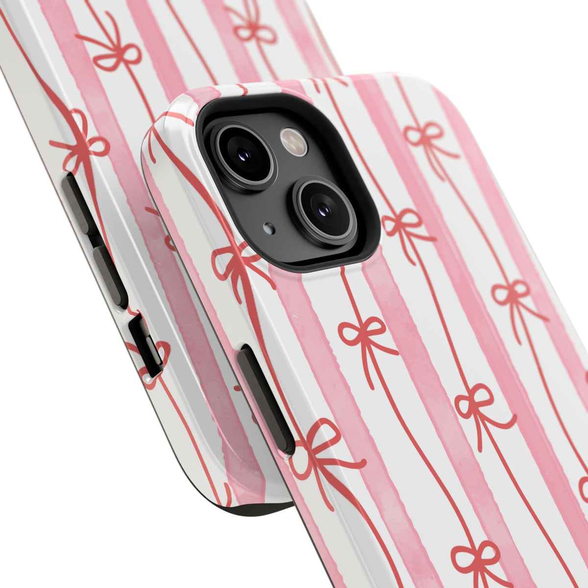Pink Bow Chain Phone Case
