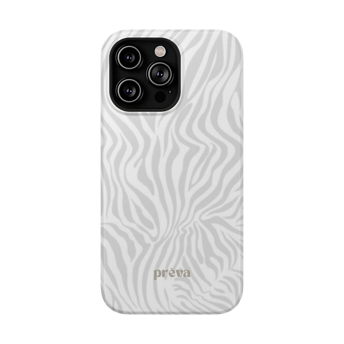 Zebra White Wave Phone Case