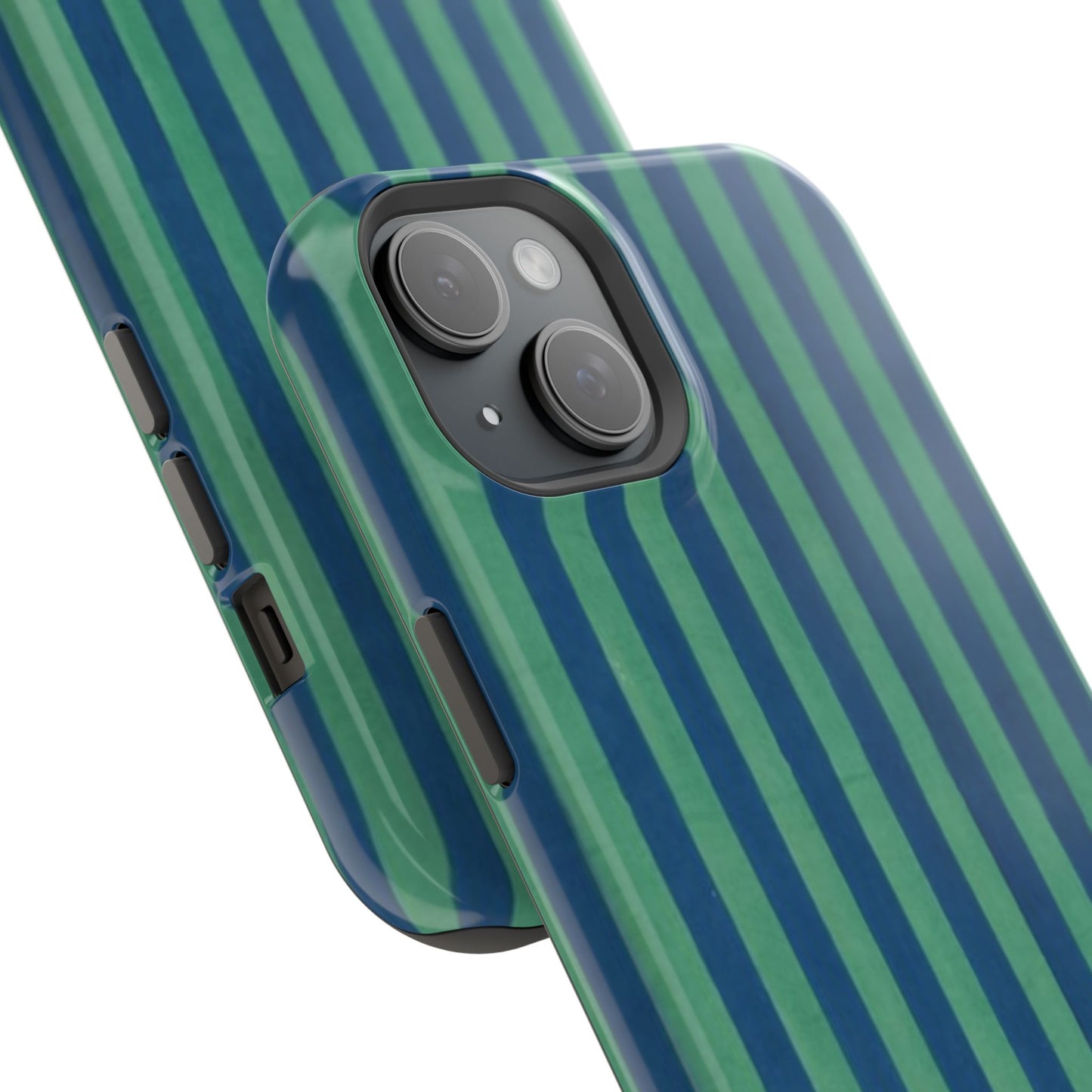 Green & Blue Stripes Phone Case