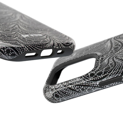 Abstract Midnight Lace Phone Case