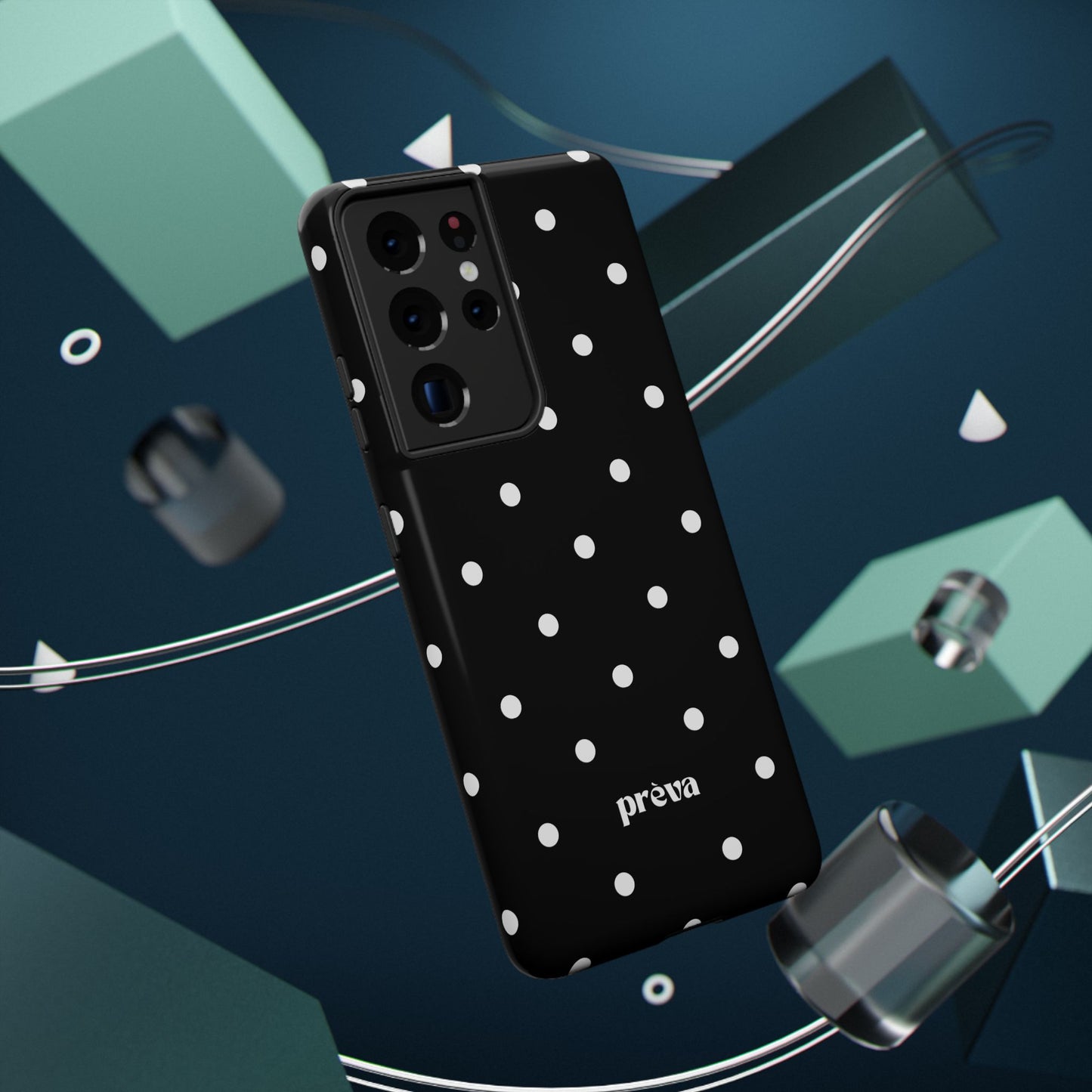 Black with White Polka Dots Phone Case
