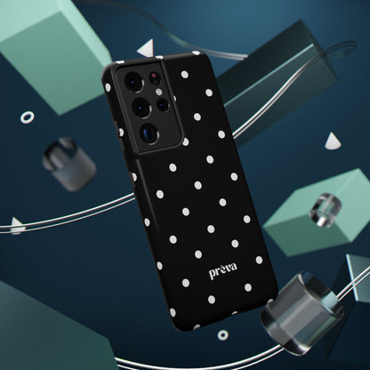 Black with White Polka Dots Phone Case