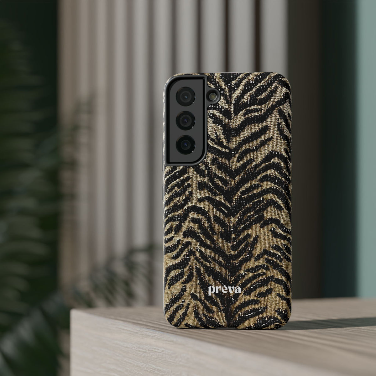 Phone Case — Impact‑Resistant Tiger Print Rug Texture
