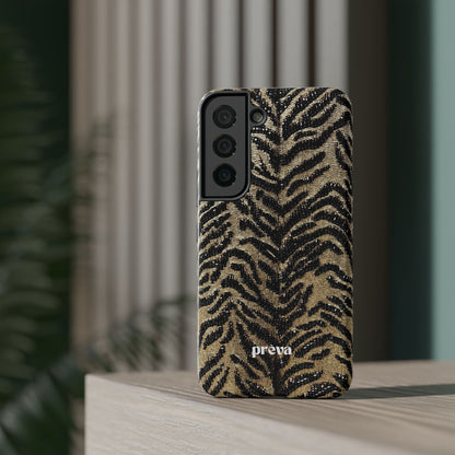 Phone Case — Impact‑Resistant Tiger Print Rug Texture