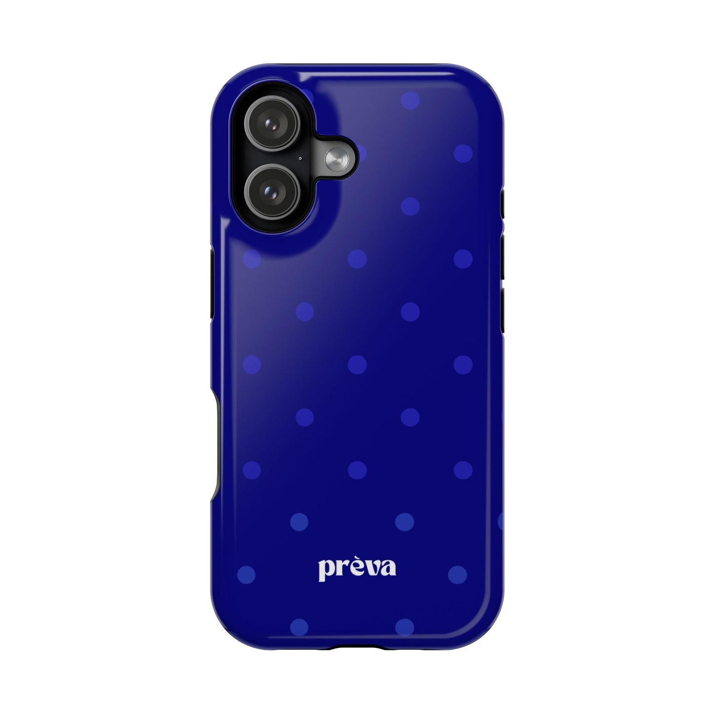 Dark Blue Polka Dots Phone Case