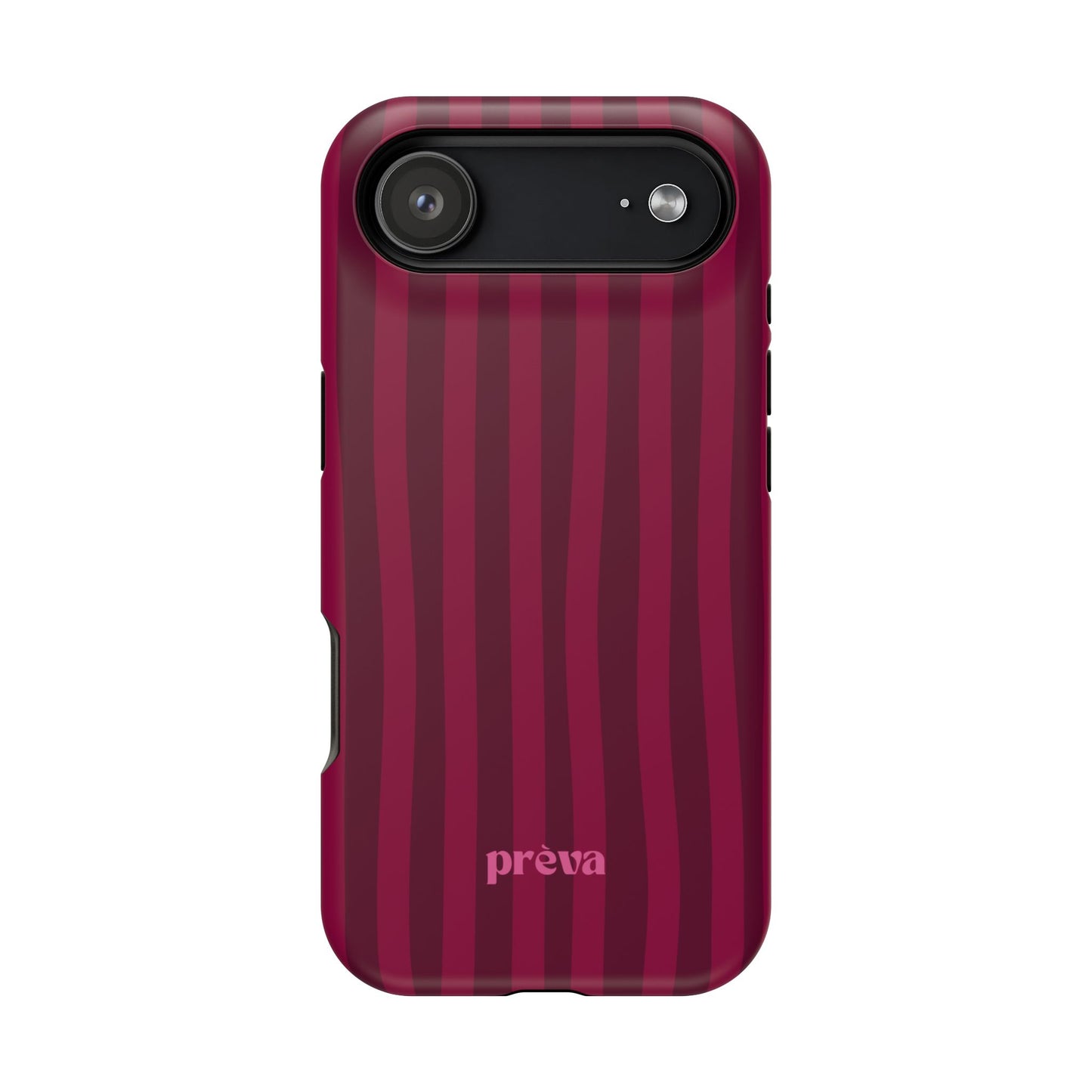 Burgandy Stripes x Ava Dudderar Phone Case