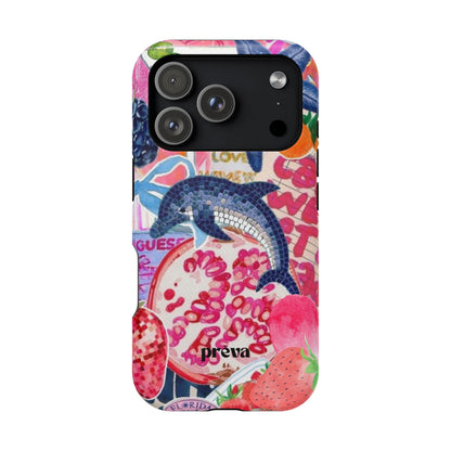 Dolphin Tropics Collage Phone Case