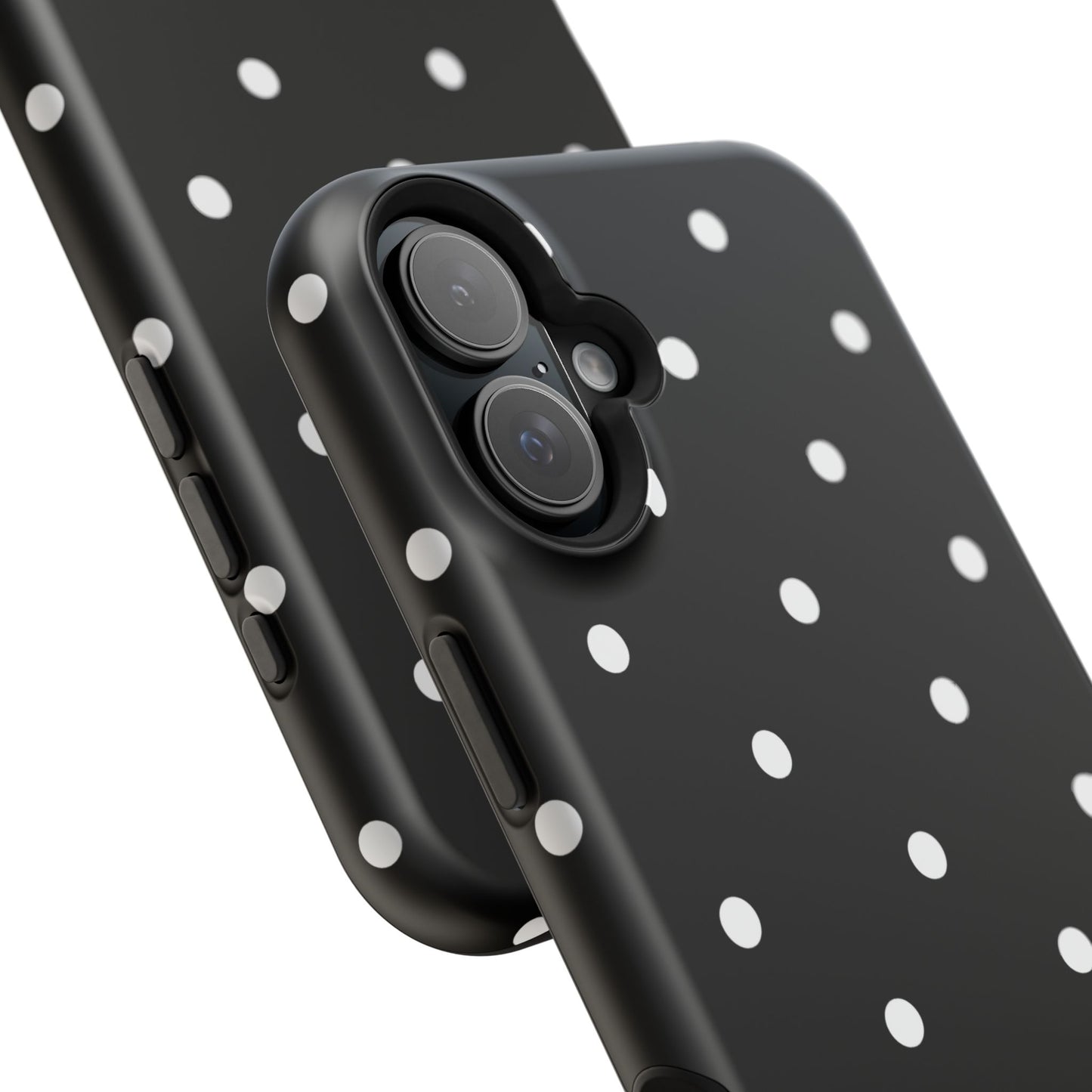 Black with White Polka Dots Phone Case