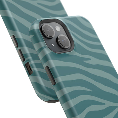 Teal Zebra Phone Case