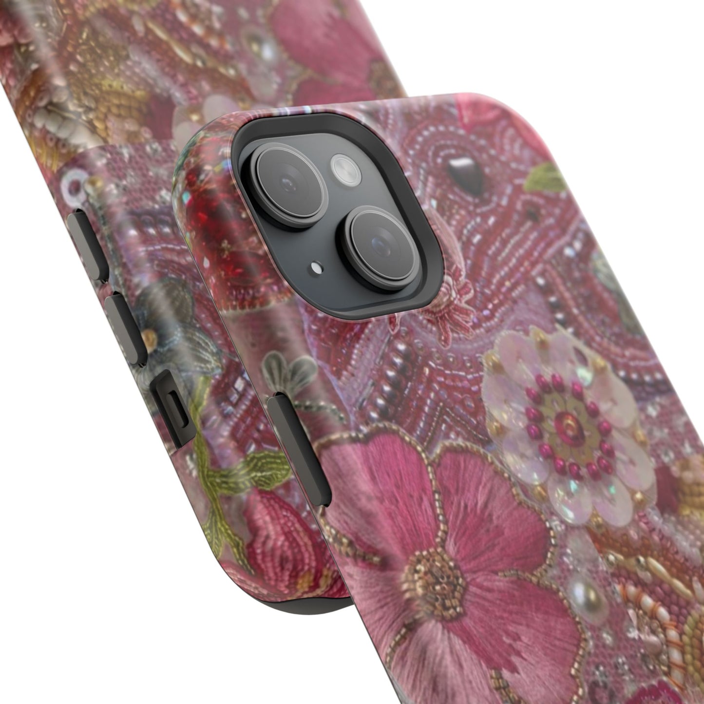Floral Embroidery Phone Case