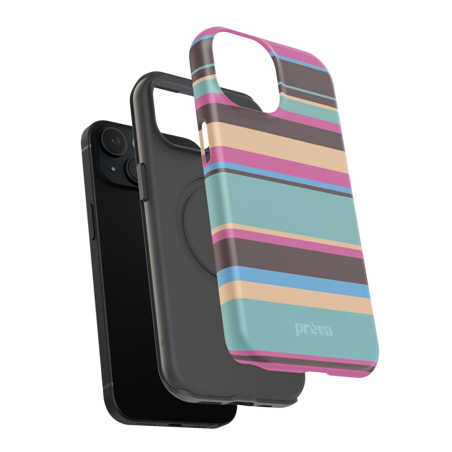 Cocoa Palm Stripes Phone Case