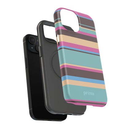 Cocoa Palm Stripes Phone Case