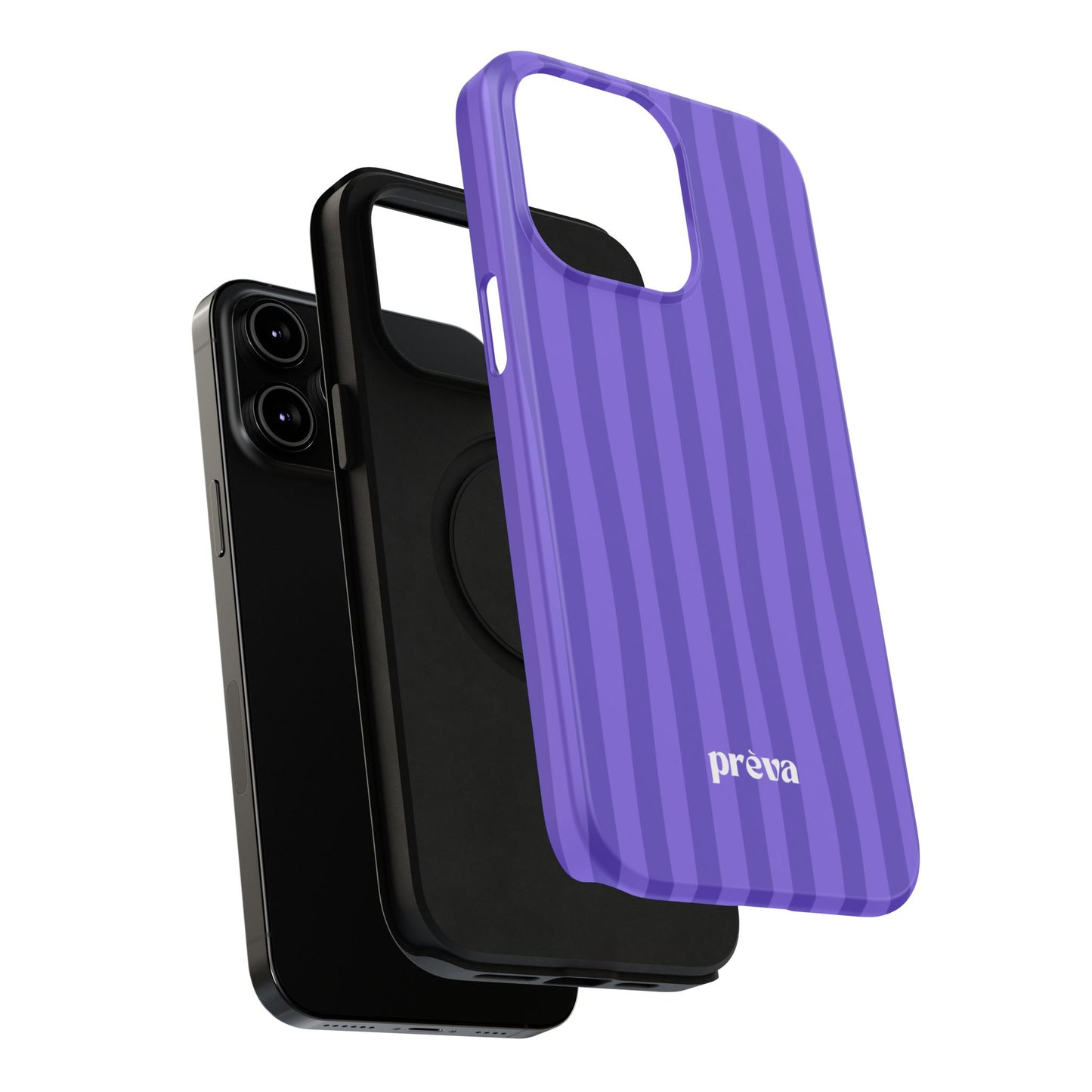 Dark Purple Stripes Phone Case