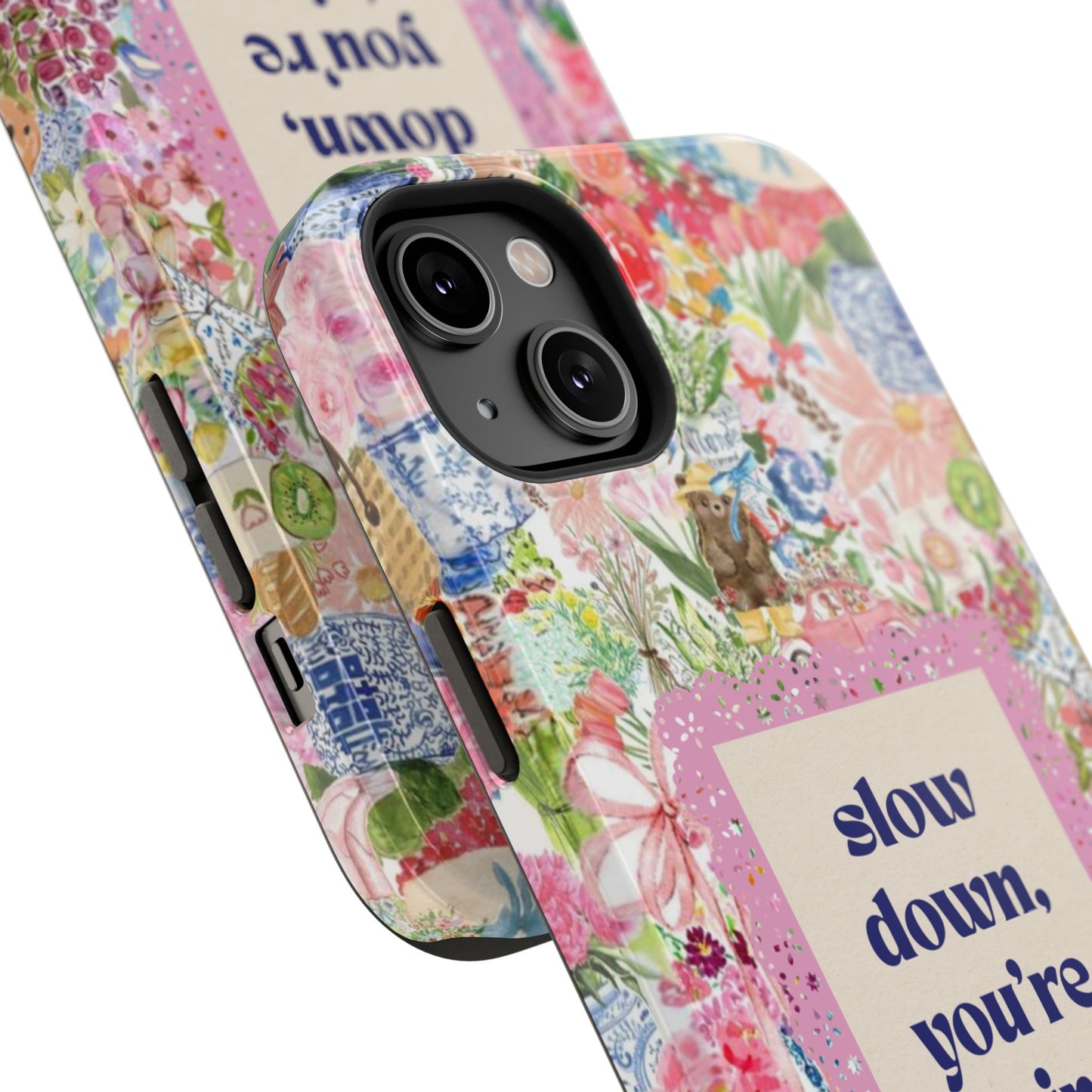 Slow Down Flowers x notsoken Phone Case